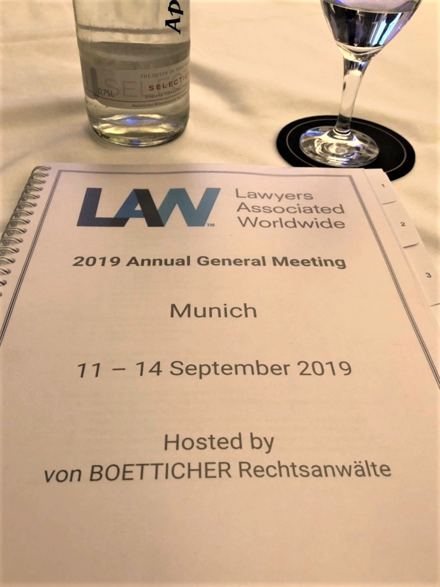 DivinaLaw at the Annual General Meeting of Lawyers Associated Worldwide