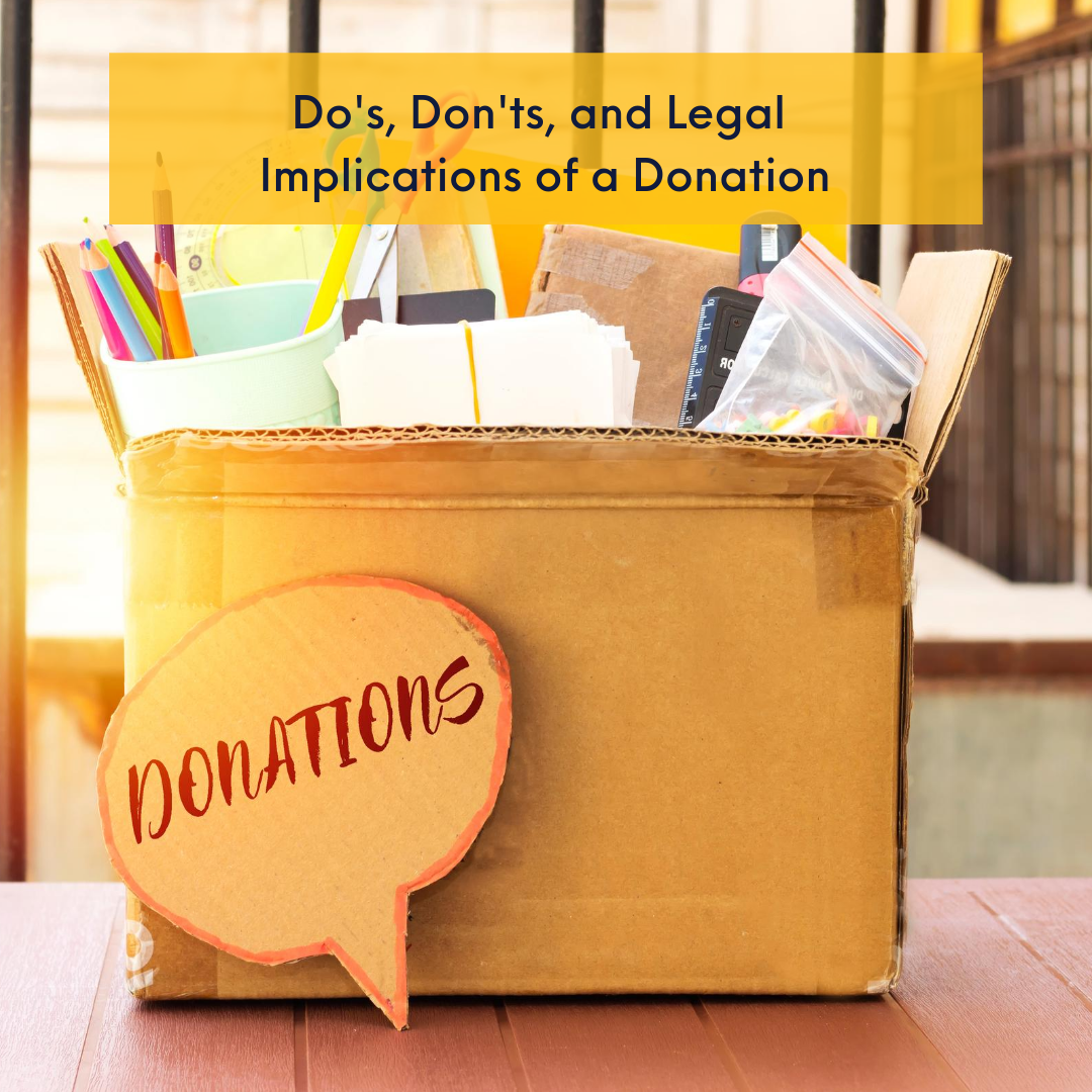 Do’s, Don’ts and Legal Implications of a Donation DivinaLaw