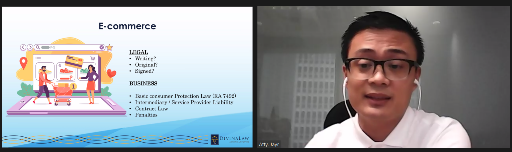 DivinaLaw conducts a webinar on E-commerce