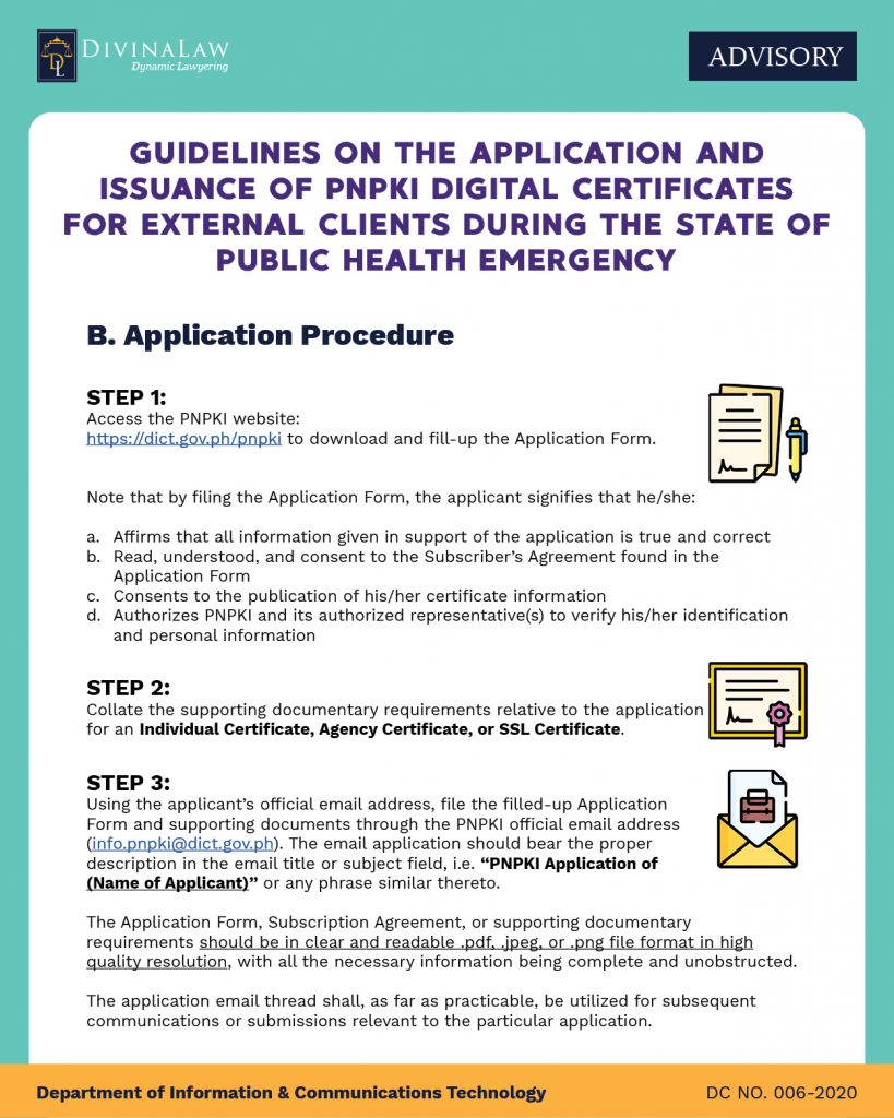 Guidelines on the Application and Issuance of PNPKI Digital Certificates for External Clients during the State of Public Health Emergency