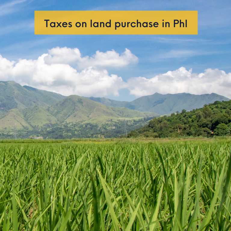 Taxes on land purchase in Phl DivinaLaw