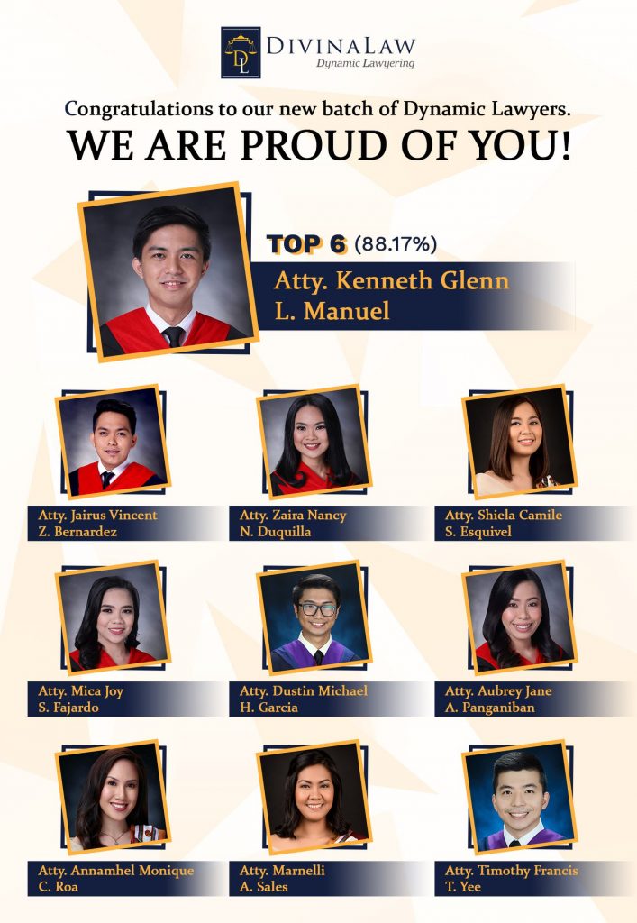 Congratulations to the Firm’s newest lawyers