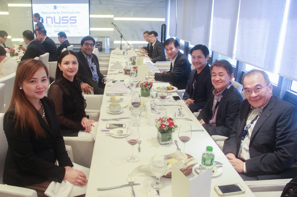 DivinaLaw hosts luncheon for NUSS delegates