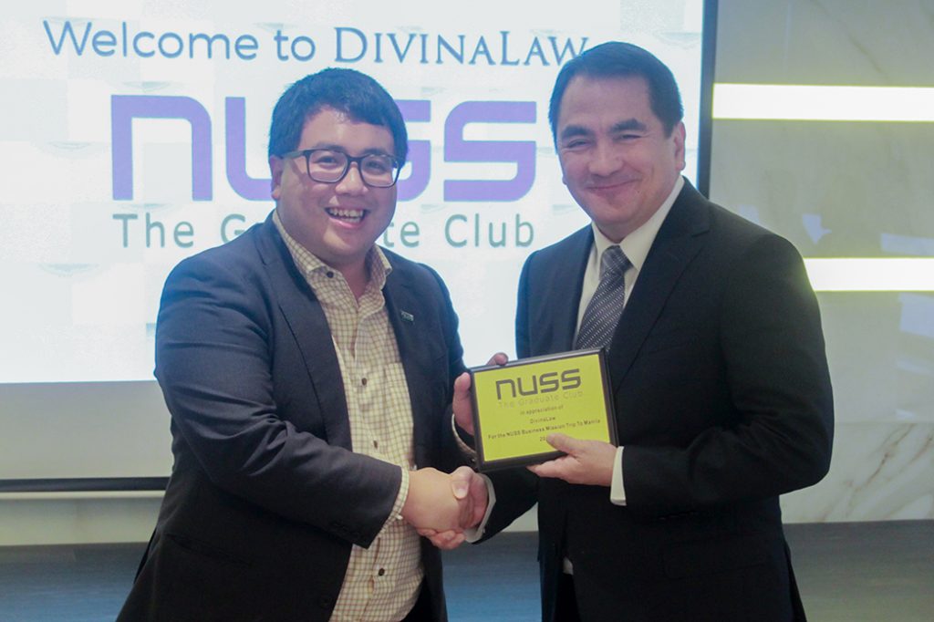 DivinaLaw hosts luncheon for NUSS delegates