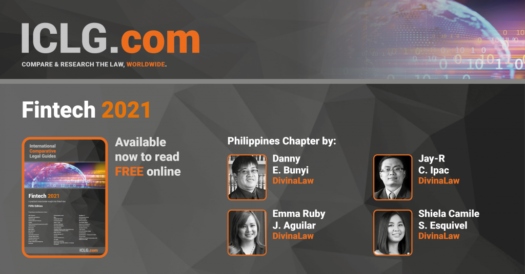 DivinaLaw pens Philippine chapter of ICLG Fintech 2021