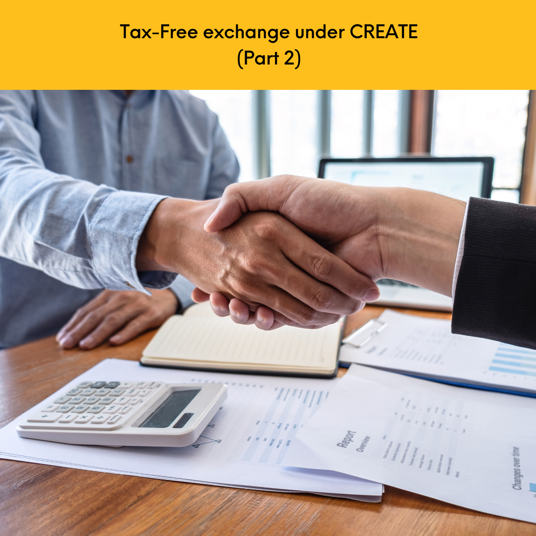 Streamlining taxfree exchange transaction (2) DivinaLaw