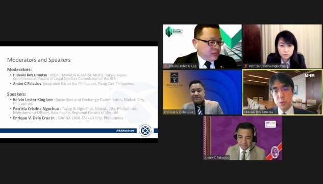 Atty. Dela Cruz speaks at IBA-IBP webinar