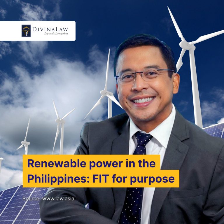 Renewable power in the Philippines: FIT for purpose | DivinaLaw